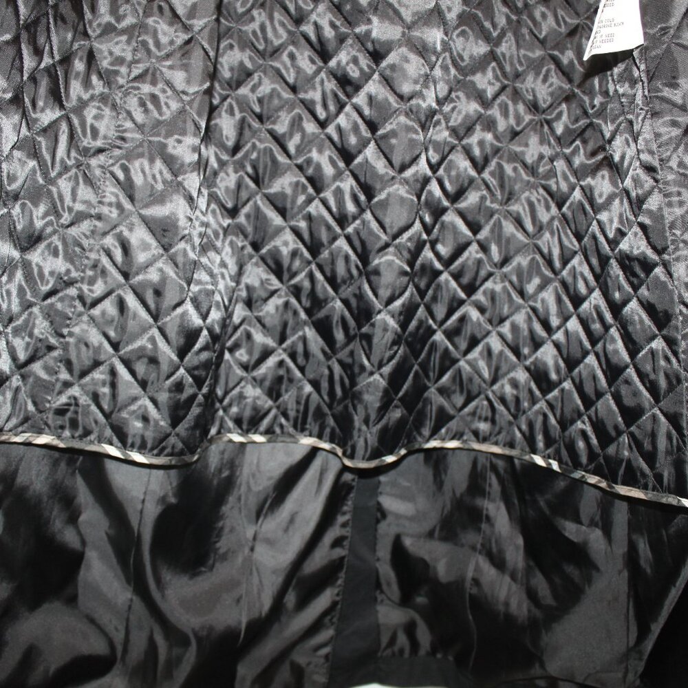 London Fog Heritage PS Black Long Trench Coat with Hood - Picture 9 of 16